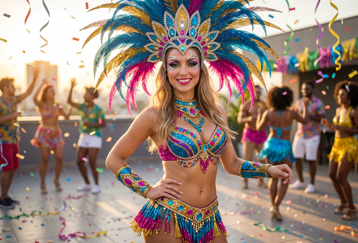Example created with AI Brazilian Carnival Filter