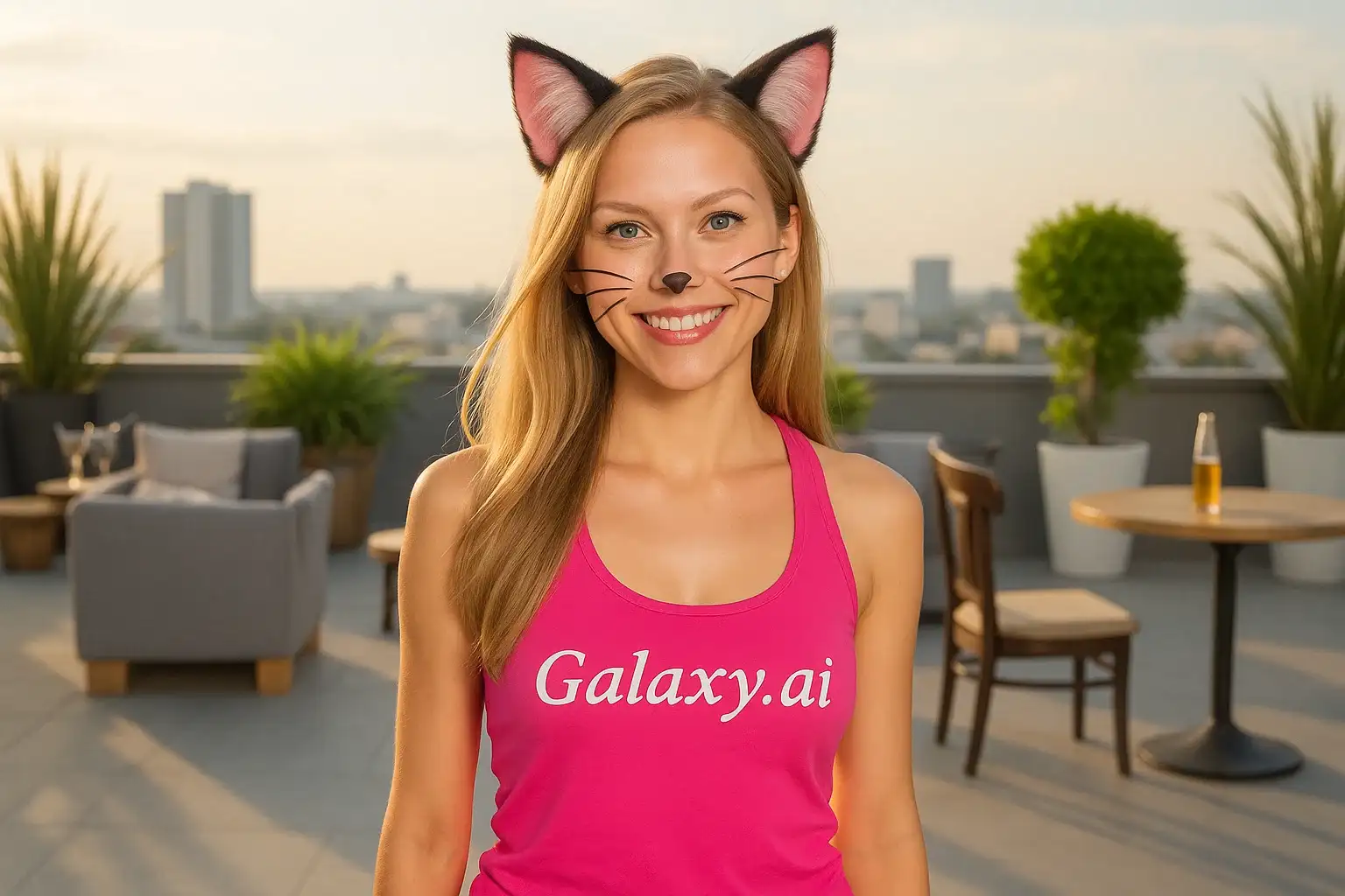 Example created with AI Cat Ears Filter