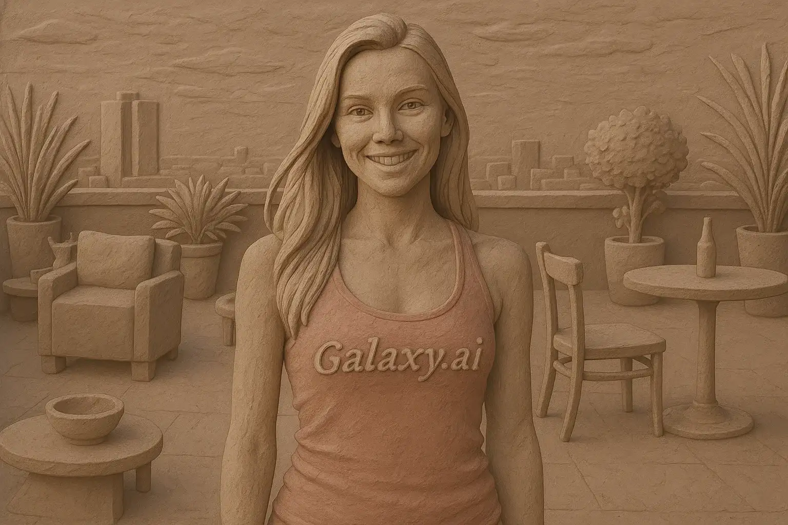 Example created with AI Clay Filter