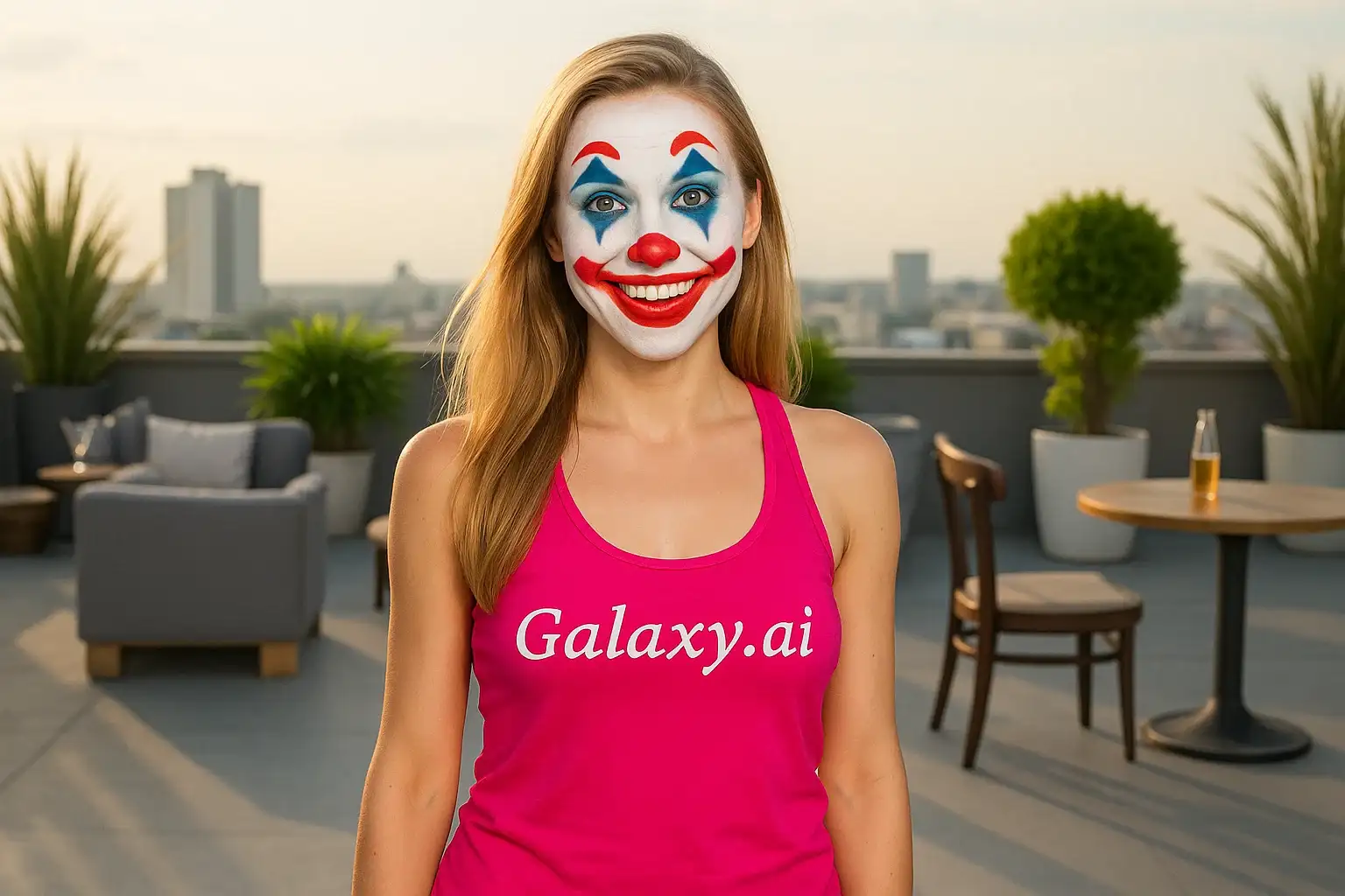 Example created with AI Clown Filter