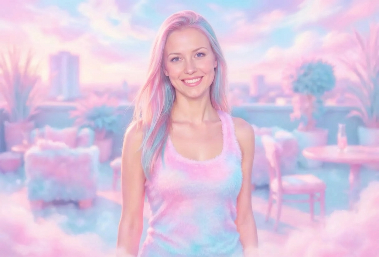 Example created with AI Cotton Candy Filter