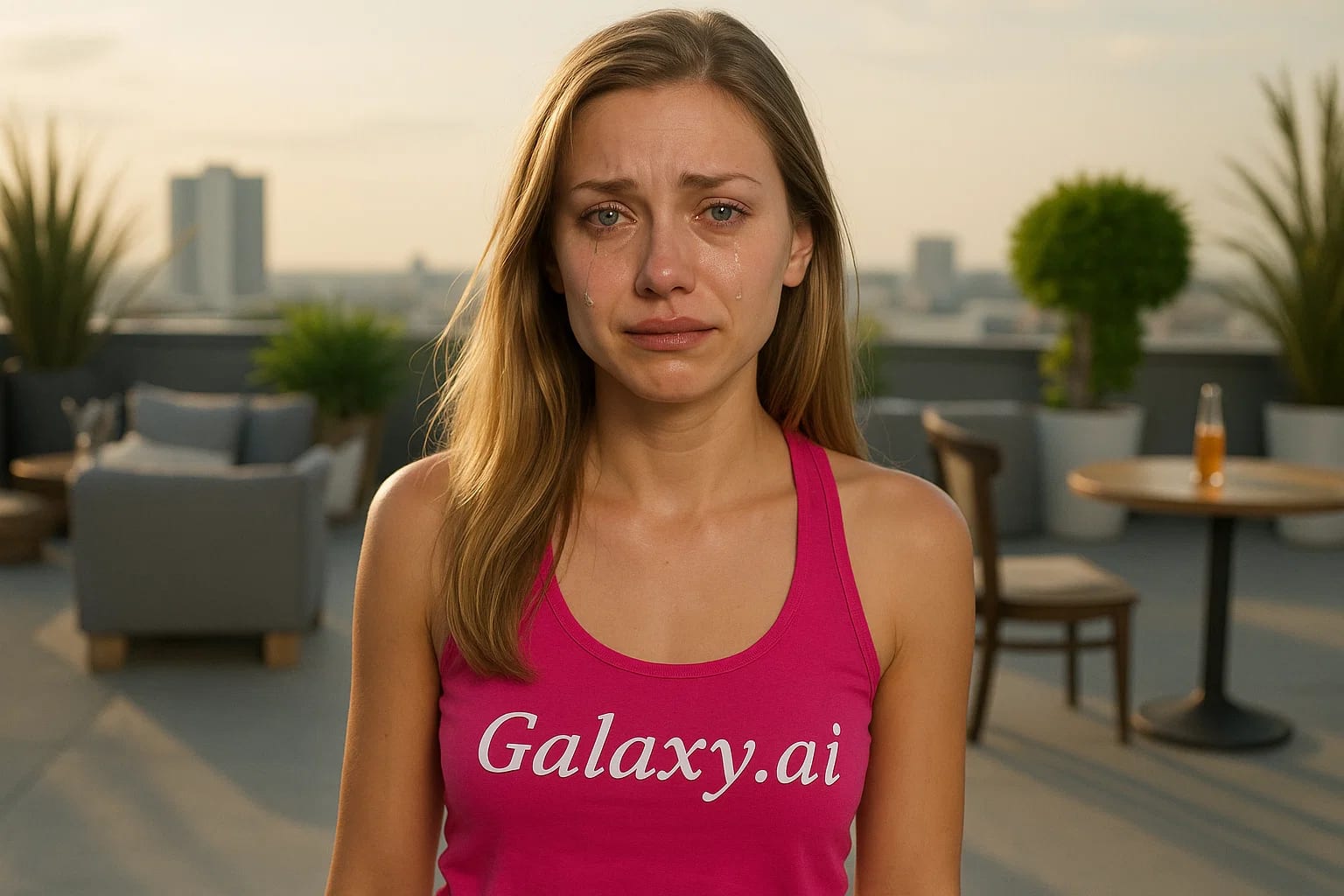 Example created with AI Crying Filter