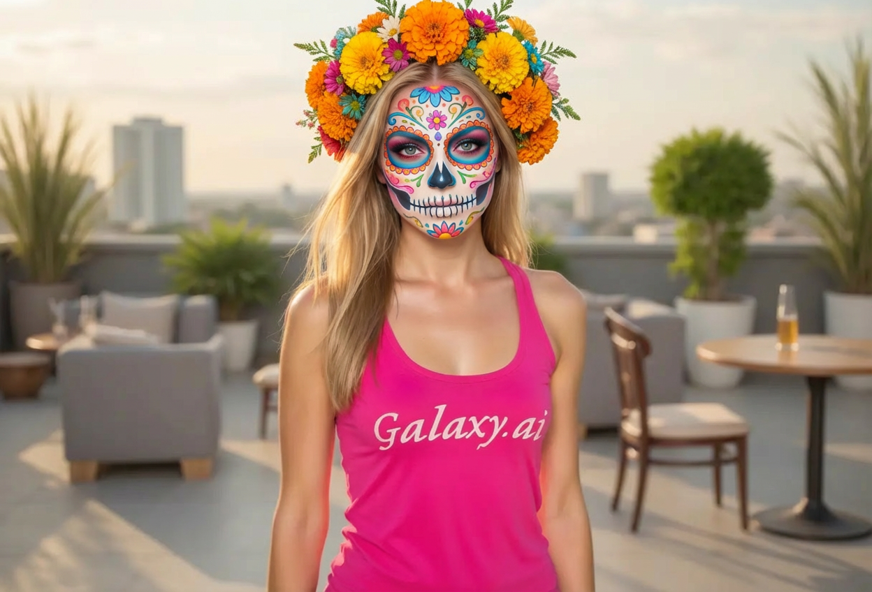 Example created with AI Day of the Dead Filter