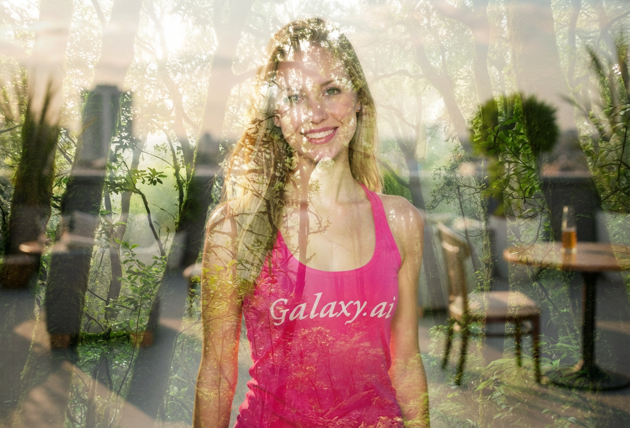 Example created with AI Double Exposure Filter