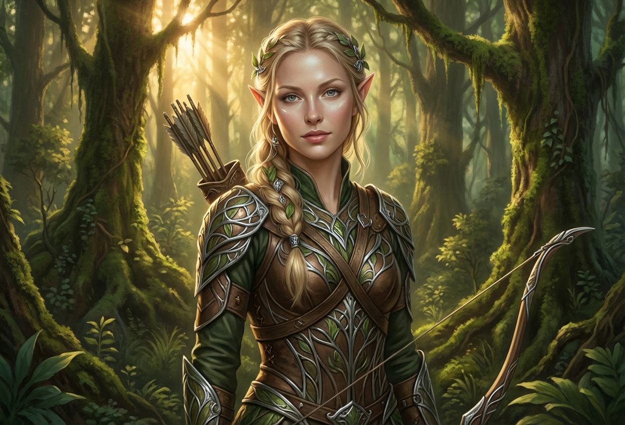 Example created with AI Elvish Warrior Filter