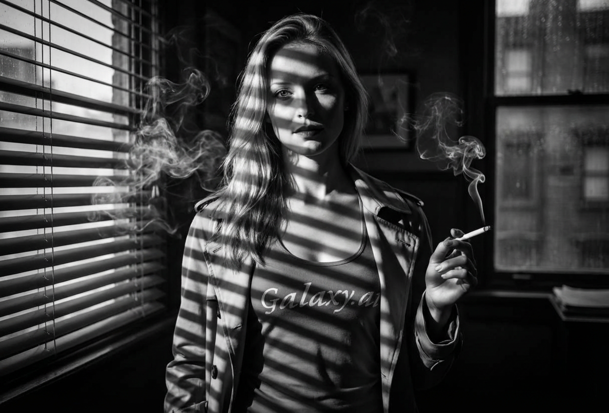 Example created with AI Film Noir Filter