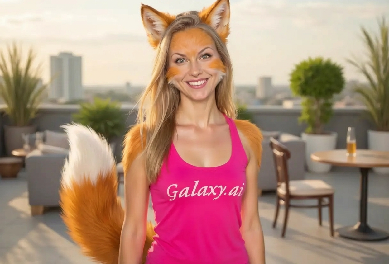 Example created with AI Fox Ears Filter