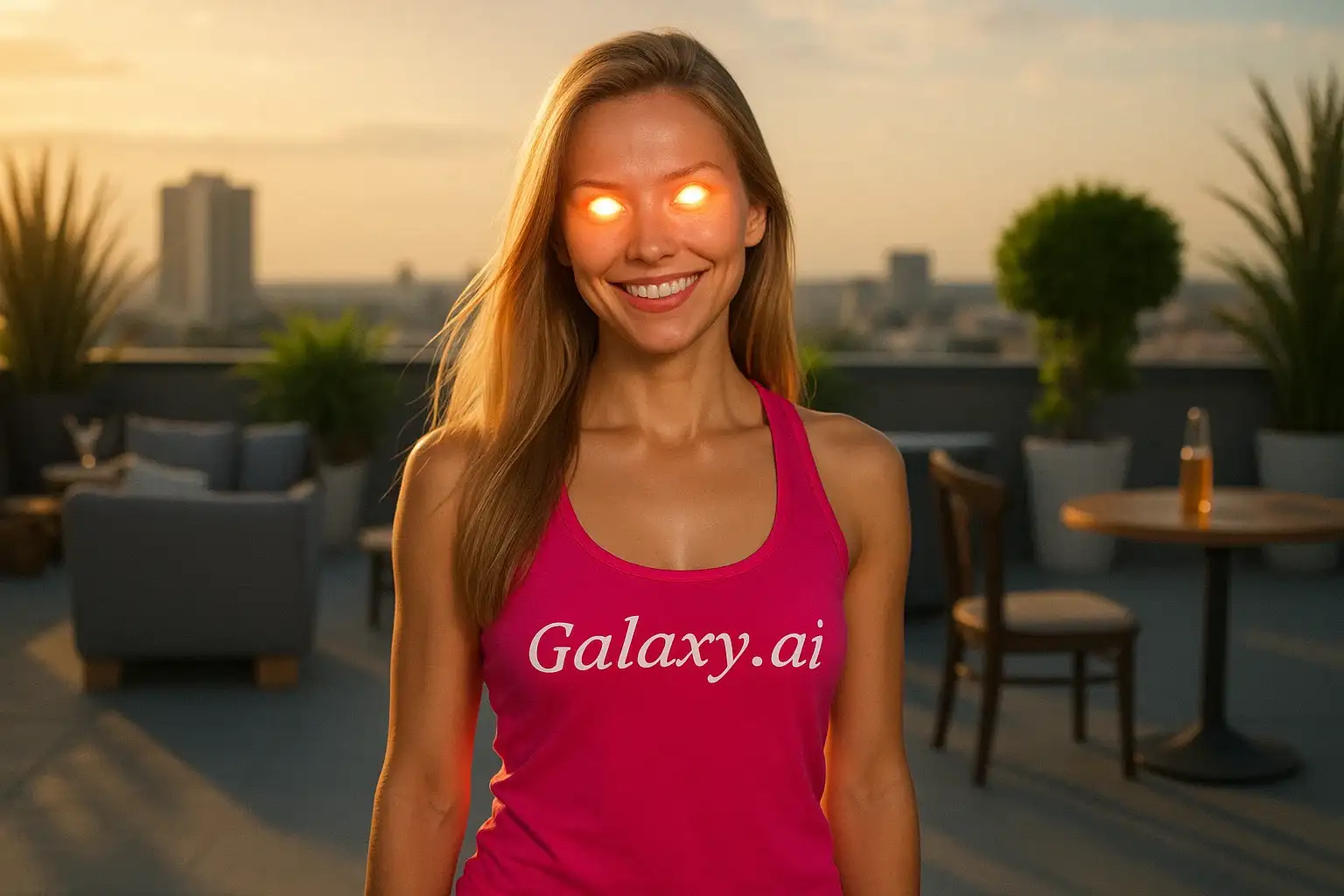 Example created with AI Glowing Eye Filter