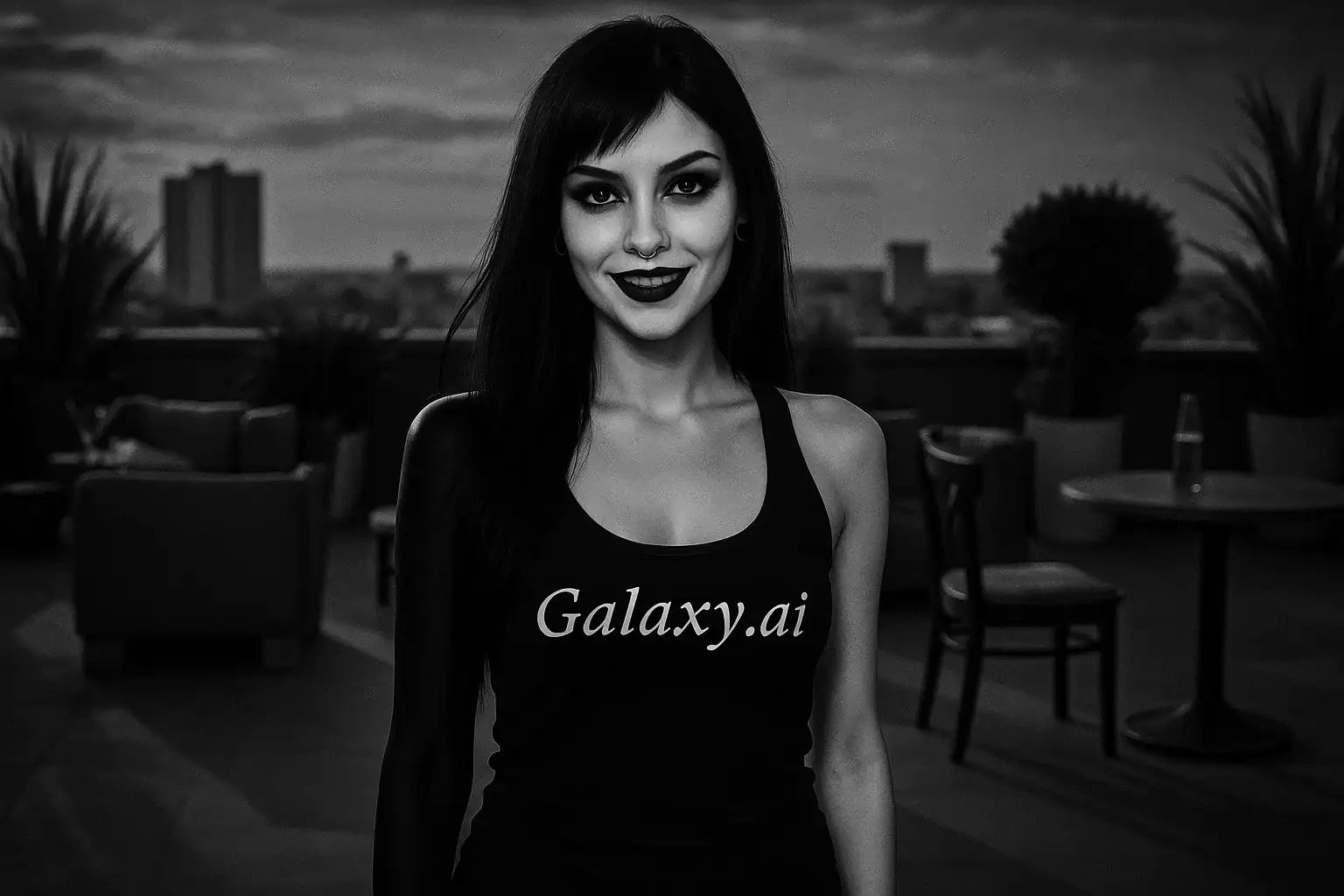Example created with AI Goth Filter