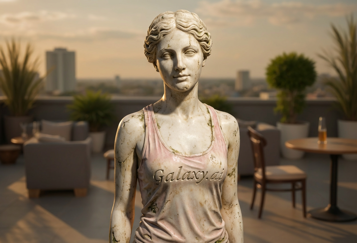 Example created with AI Grecian Statue Filter
