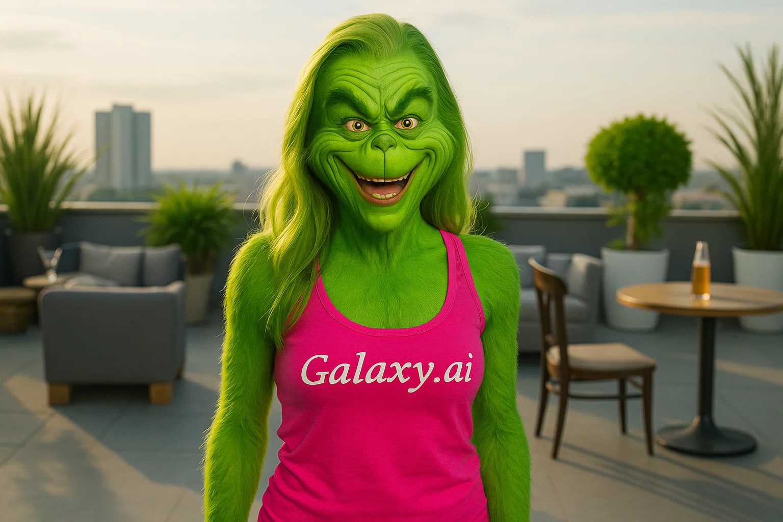 Example created with AI Grinch Filter