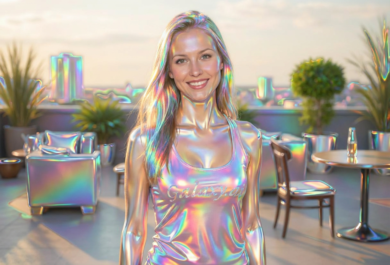 Example created with AI Holographic Filter