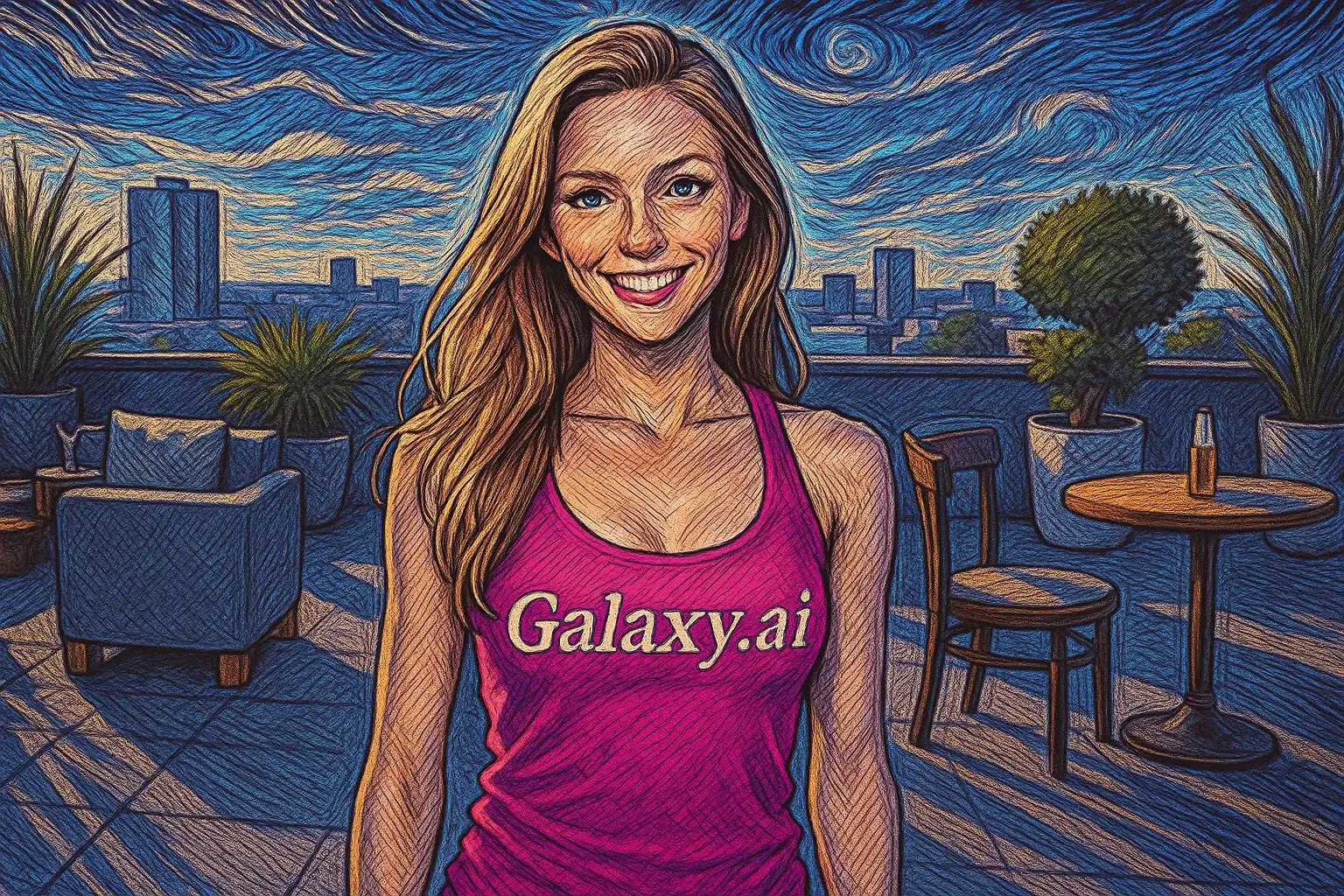 Example created with AI Jojo Filter