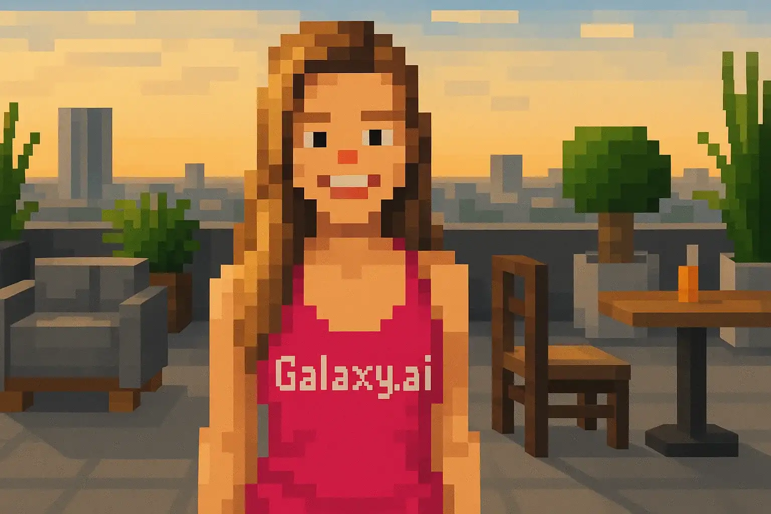 Example created with AI Minecraft Filter