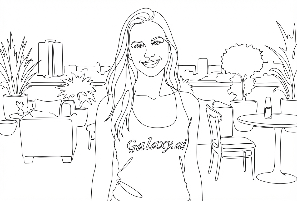 Example created with AI Minimalist Line Art Filter