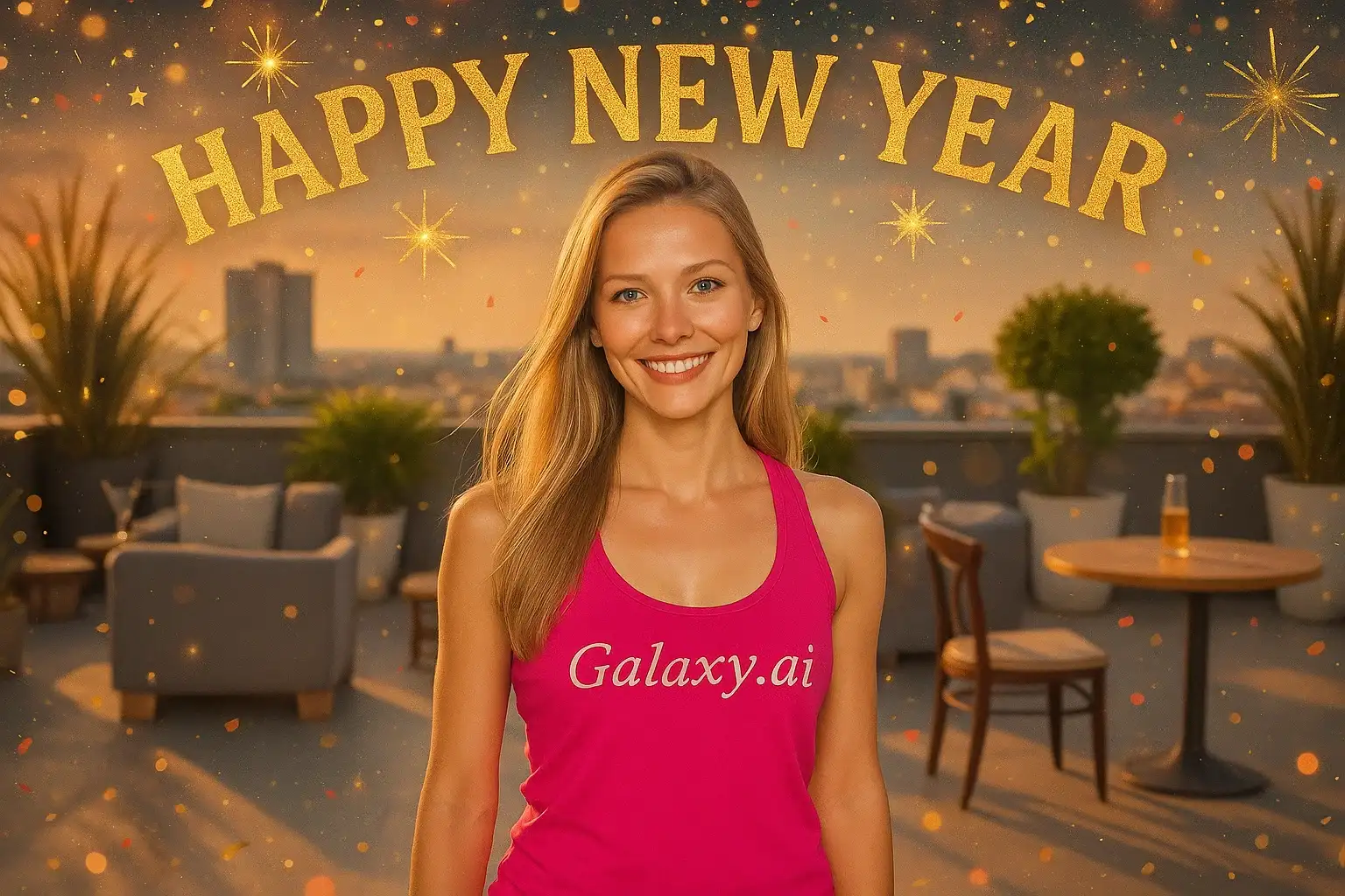 Example created with AI New Year Filter