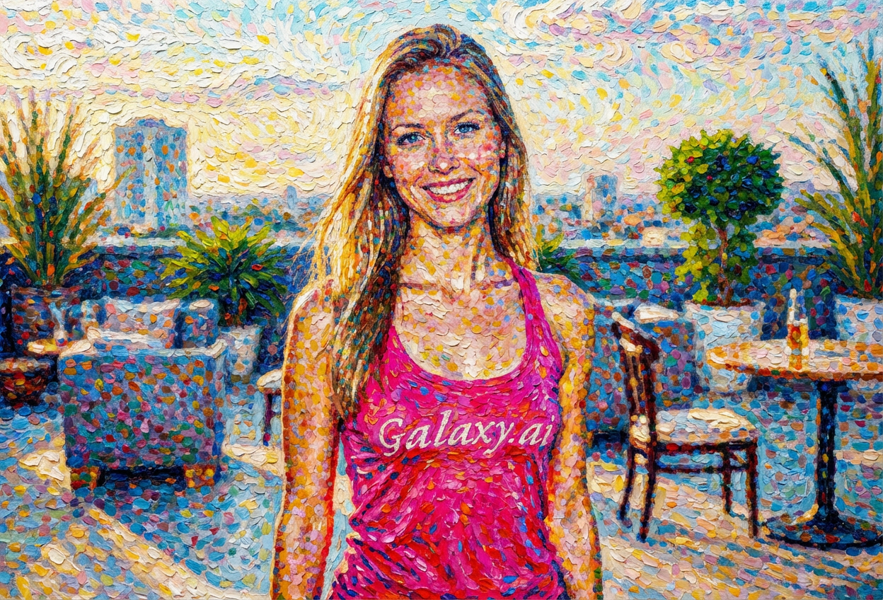 Example created with AI Pointillism Filter