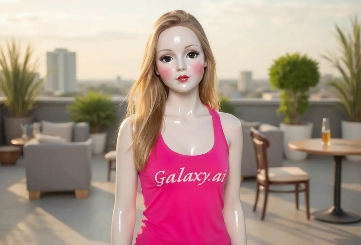 Example created with AI Porcelain Doll Filter