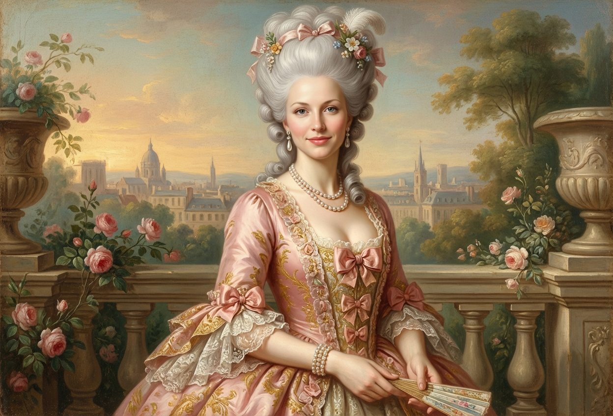 Example created with AI Rococo Portrait Filter