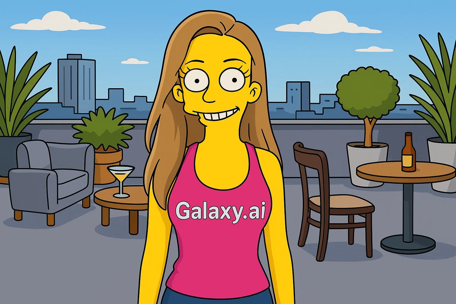 Example created with AI Simpsons Filter
