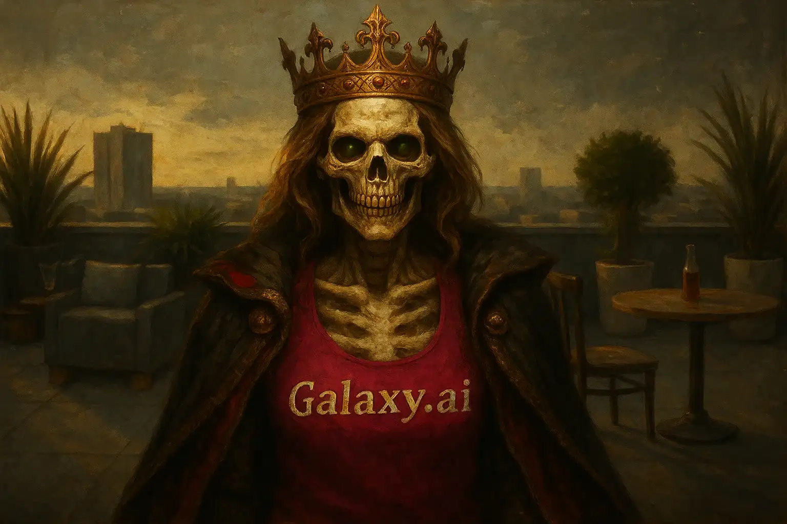 Example created with AI Skeleton King Filter