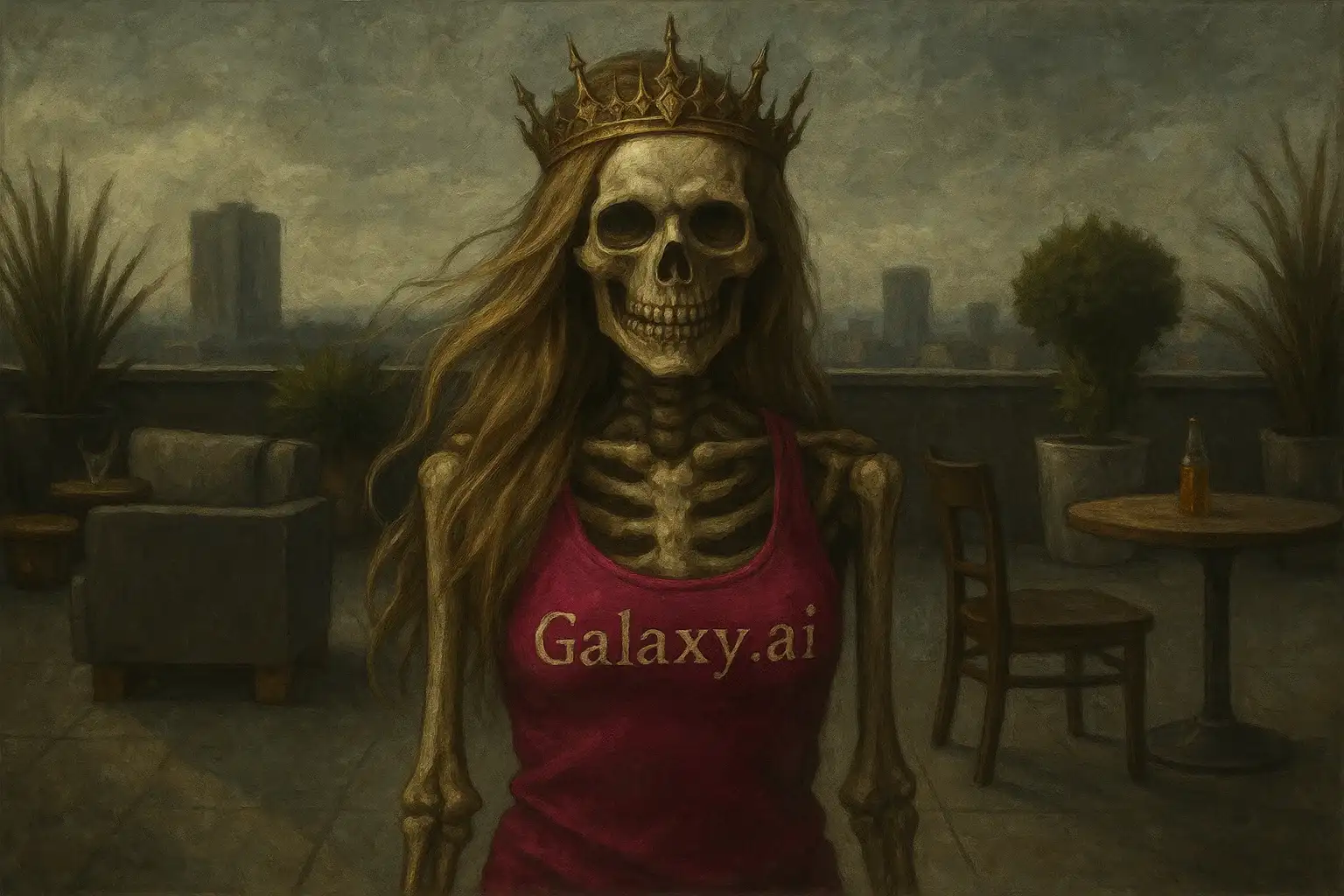 Example created with AI Skeleton Queen Filter