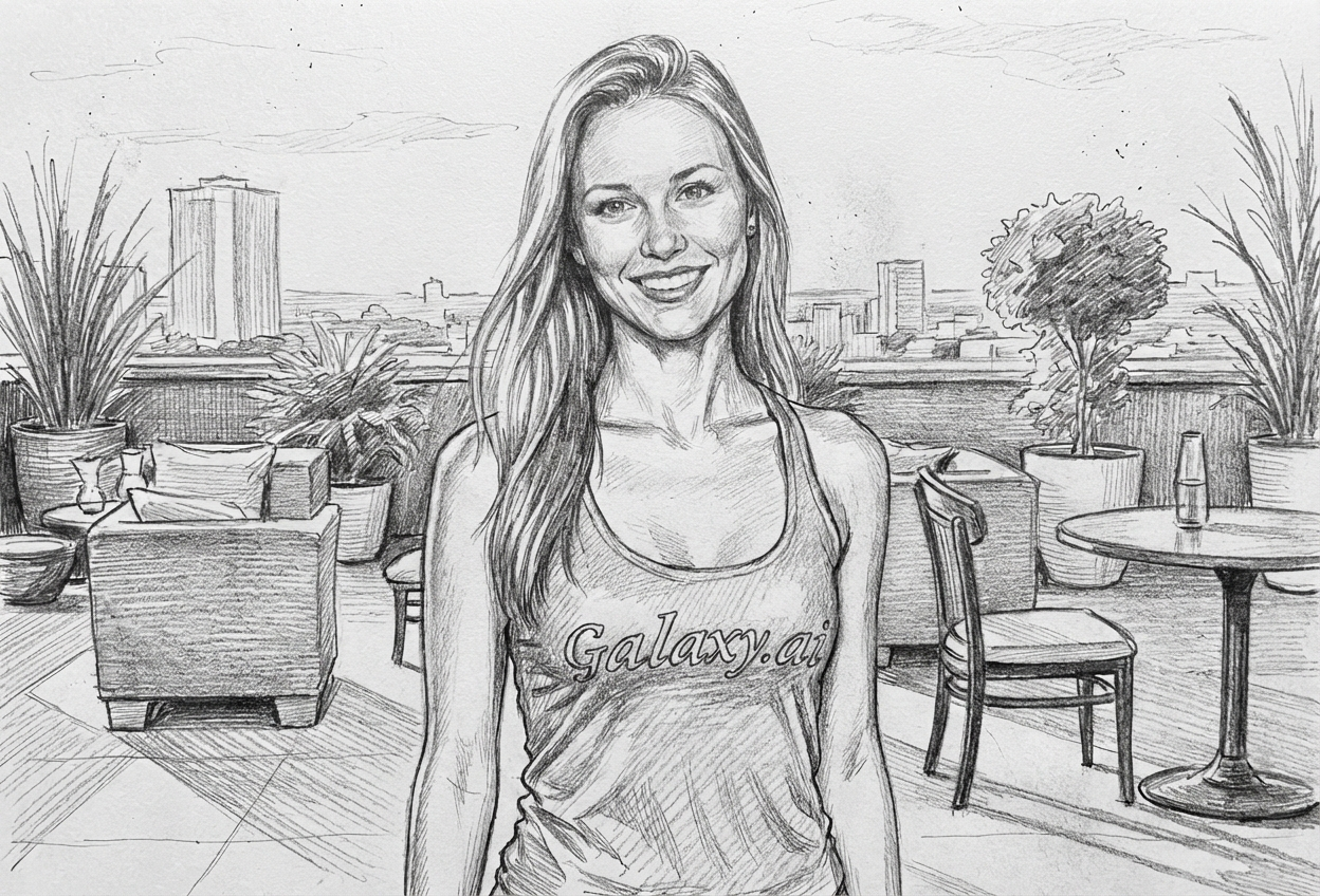 Example created with AI Sketched Portrait Filter