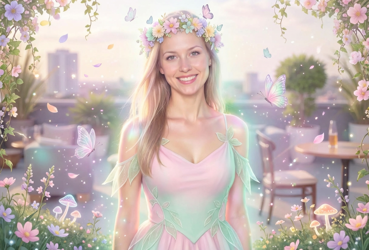Example created with AI Spring Fairy Filter