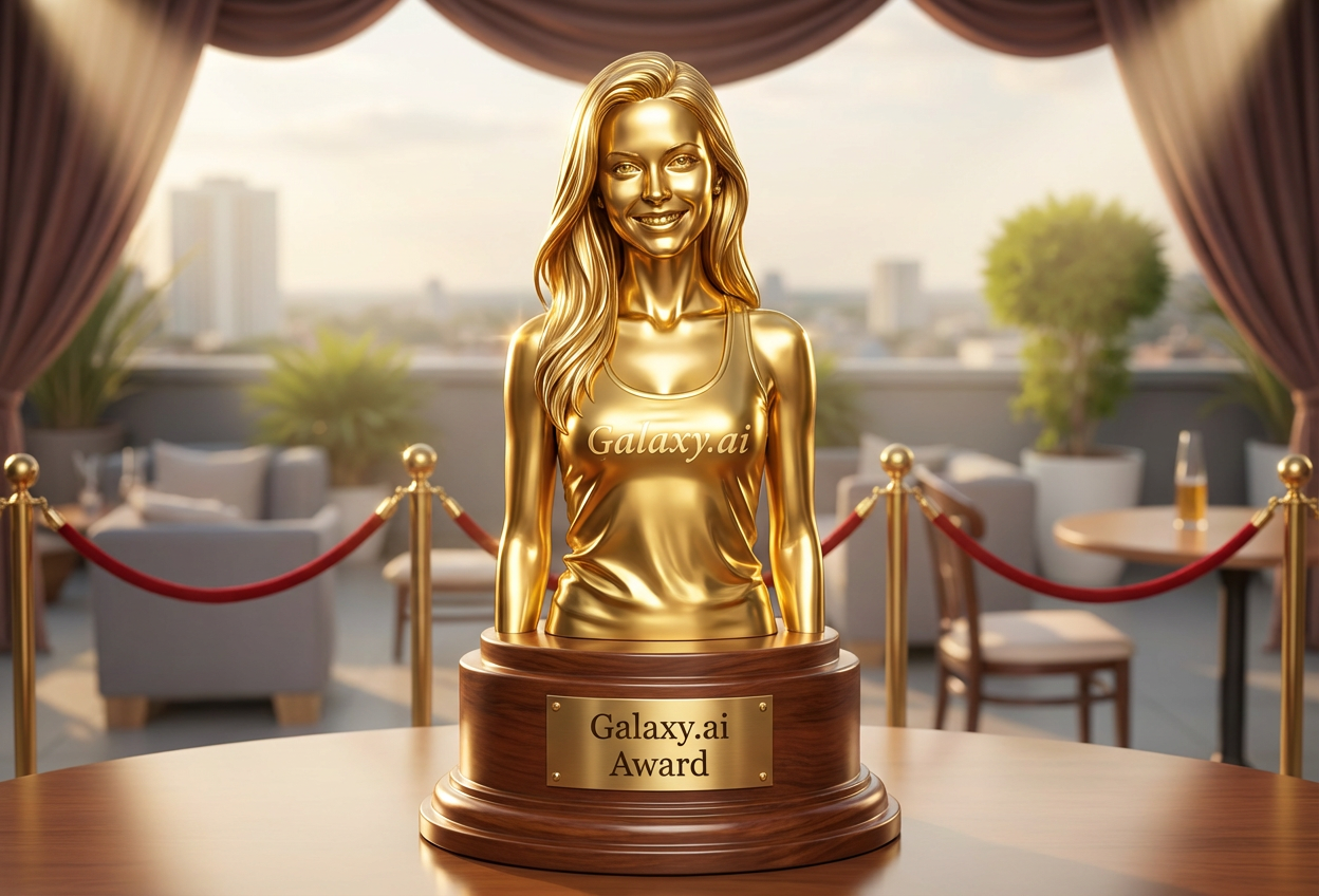Example created with AI Trophy Statue Filter