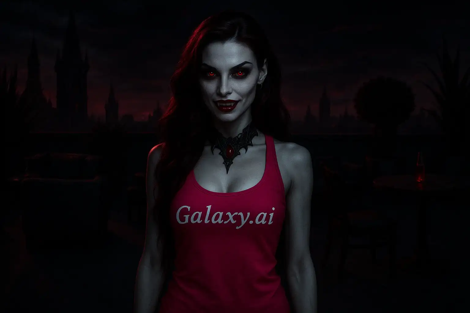 Example created with AI Vampire Queen Filter