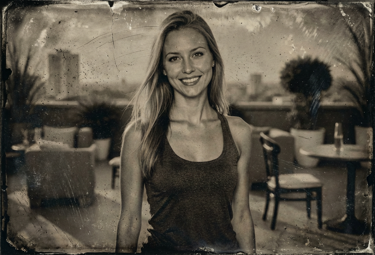 Example created with AI Vintage Tintype Filter