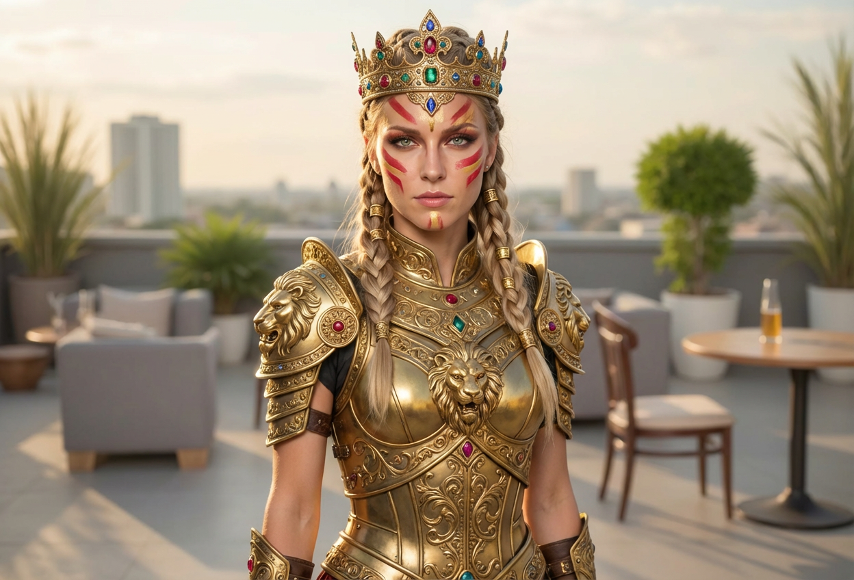 Example created with AI Warrior Princess Filter