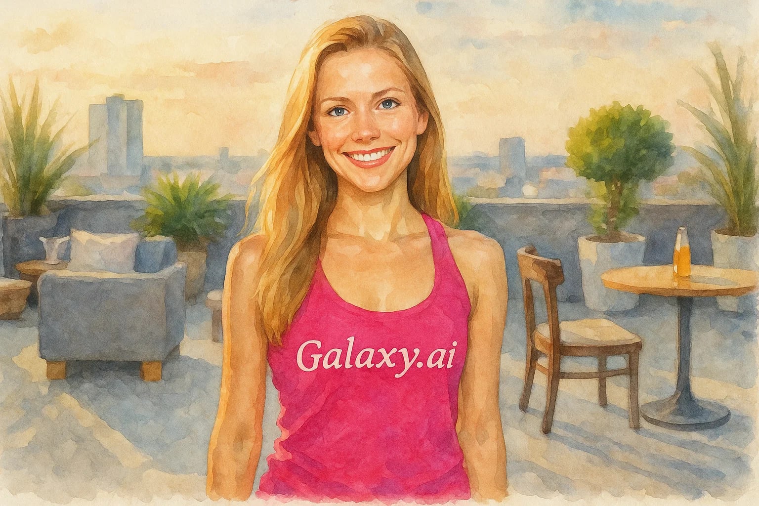 Example created with AI Watercolor Filter