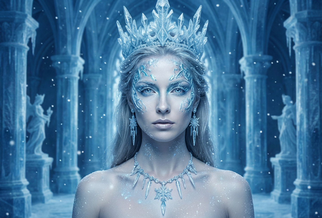 Example created with AI Winter Ice Queen Filter